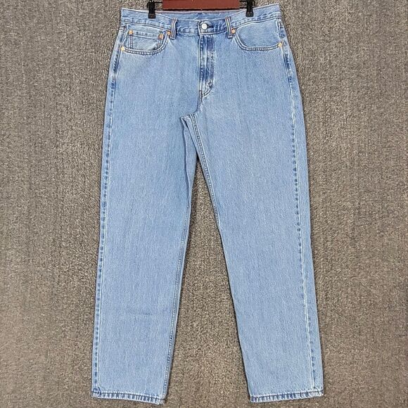 Levis 550 Jeans Mens 36x33* Blue Relaxed Straight Leg Red Tab American Denim - Picture 1 of 14